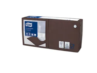 Tork 477834 Cocktailservet Advanced Bruin 24x24cm - 2