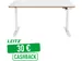 Ergo Zit/Sta bureau 140x80cm elektrisch op voet