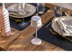 Securit Tafellamp Monte Carlo LED Wit oplaadbaar dimbaar