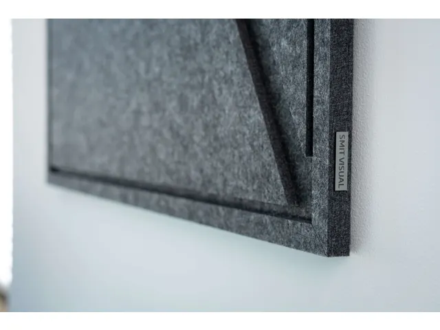 Acoustic Art GEO Large 120x80cm Antraciet Akoestisch kunstwerk Geometr