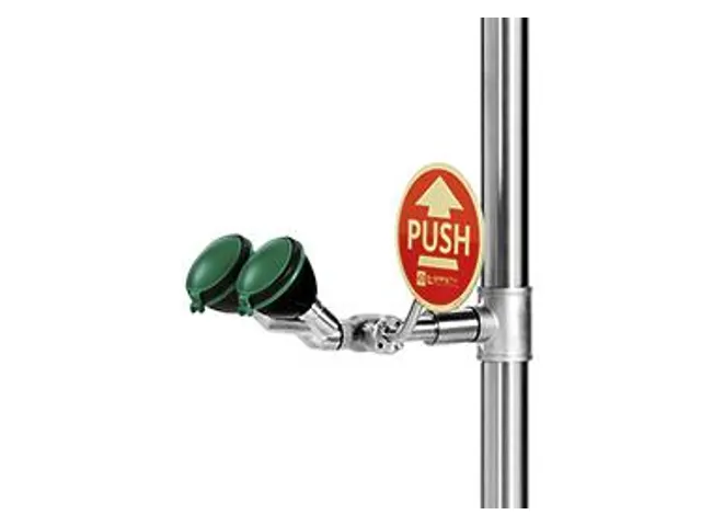 Plens-/Oogdouche,2Sproeikoppen Vast,50L/Min,Aansluiting 1 1/4 Inch Bin