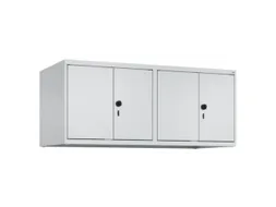 opzetkast,v. locker,4vak.,vak B 300mm,HxBxD 500x1200x500mm,vleugeldeur