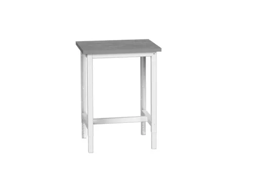 werkbank,HxBxD 780-930x700x600mm,linoleumblad,4voeten,RAL7035
