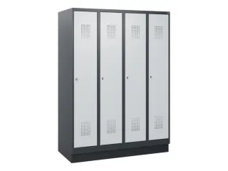 schoollocker,HxBxD 1630x1200x500mm,4vak,vak B 300mm,cil.-slot,sokkel - 2