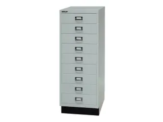 kantoor-ladekast HxBxD 940x349x432mm 9 laden romp lichtgrijs staal - 1