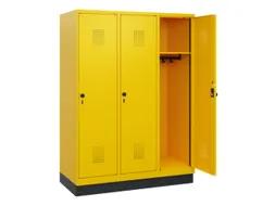 schoollocker,HxBxD 1630x1200x500mm,3vak,vak B 400mm,draaigrendel