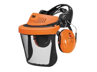 3M Peltor G500 Combinatieset Bosbouw met 5C-1 vizier Oranje - 1