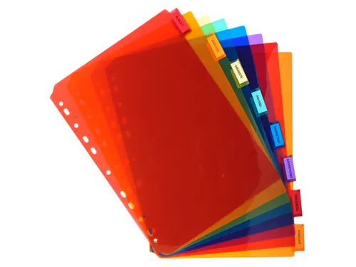 Tabbladen PP A4 8 tabs personalis.