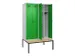 locker met bank,voor scheiding van kleding,HxBxD 2120x1200x815mm,4vak