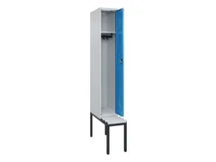 locker met bank,HxBxD 2120x300x815mm,1vak,vak B 300mm,cilinderslot