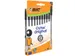 Stylo bille BIC Cristal Medium noir blister 10 pièces