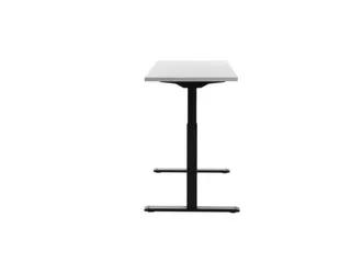 Elektrisch ihv bureau,HxBxD 700-1200x1400x600mm,blad wit,T-voet zwart - 3