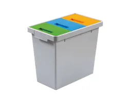 Polymax Afvalscheidingsbak 40 Liter Grijs Groen Geel Blauw