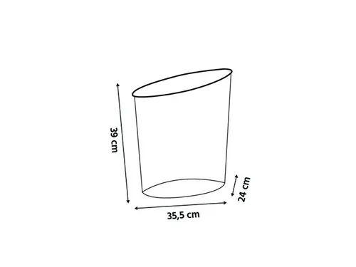 Mesh papierbak 18 liter zwart metaalgaas