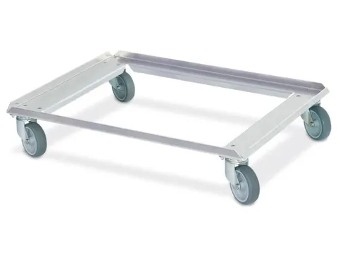 Rvs Onderwagen Euronormbakken 250kg Laadvlak 800x600mm Open Frame