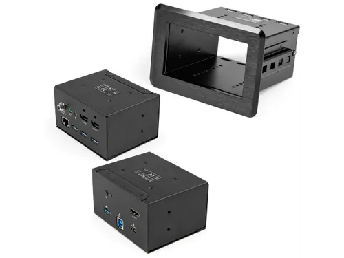 Vergadertafel docking station en aansluitdoos 4K