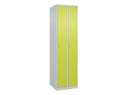 locker,HxBxD 1850x500x500mm,2vak,vak B 250mm,cil.-slot,staand op vloer