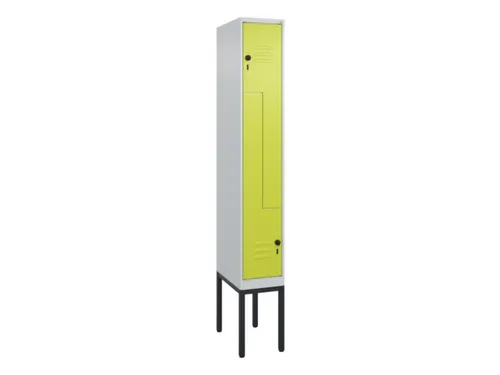 Z-garderobekast,HxBxD 2120x300x500mm,vak B 150/300mm,draaigrendel