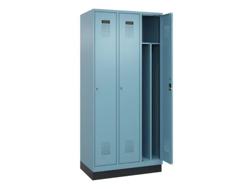locker voor scheiding van kleding,HxBxD 1950x900x500mm,3vak