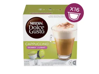 Koffiecups Dolce Gusto cappuccino light 16 stuks voor 8 kopjes - 1