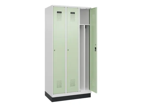 locker voor scheiding van kleding,HxBxD 1950x900x500mm,3vak