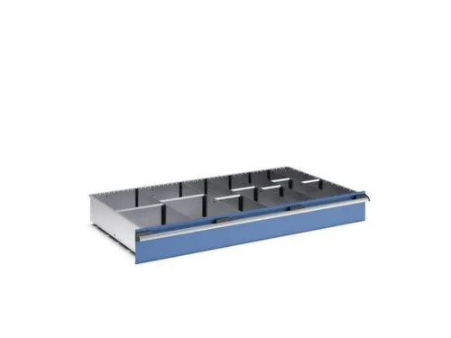 indelingsset,7lengteverdeler 6scheidingsplaten,v. front H 150mm