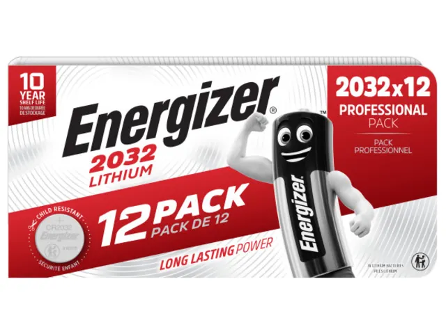 Batterij Energizer CR2032 Lithium 12 stuks