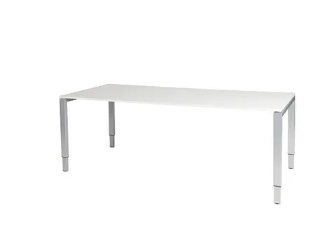 Domino Plus Bureau Hoogte Verstelbaar 2000x900mm Grijs 25mm Alu 4-Poot