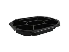 Cateringschaal PS 8-hoekig zwart 100 stuks