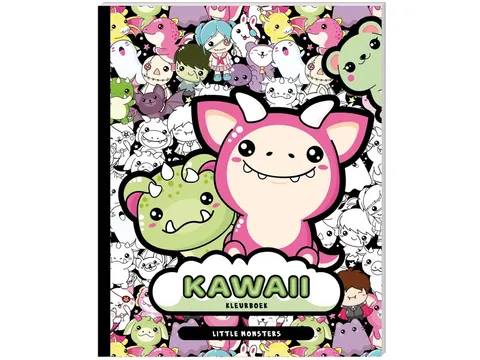 Kleurboek Kawaii Little Monsters