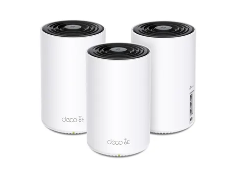 Tri-Band (2.4/5/6 GHz), Wi-Fi 6E, 3x RJ-45, IPv4/IPv6, QoS, 3-pack