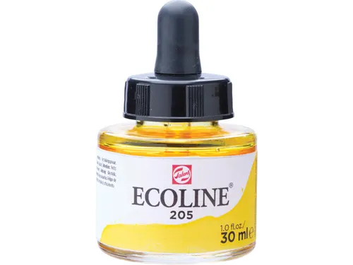 Ecoline waterverf flacon van 30 ml, citroengeel