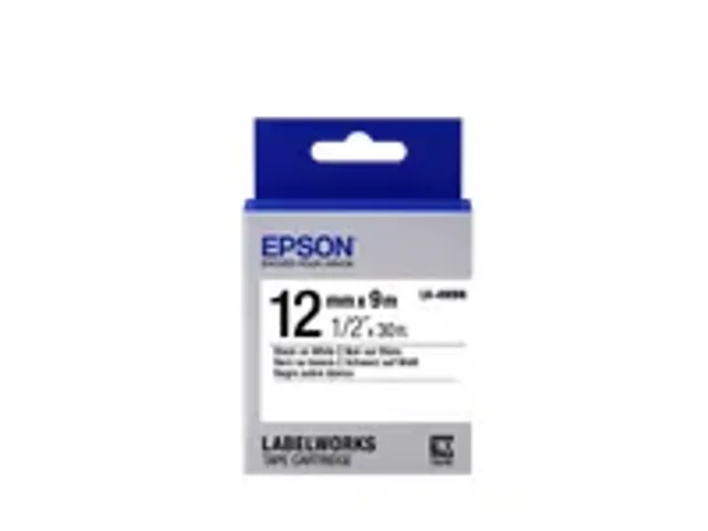 OUTLET Standard Tape - LK-4WBN Std Blk/Wht 12/9