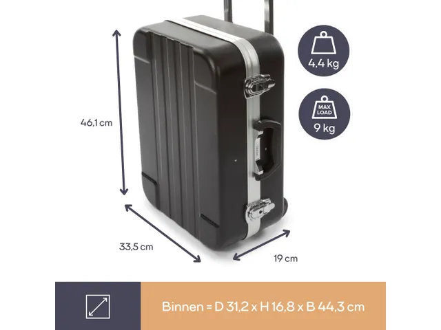 Gereedschapskoffer IN ABS 461x335x190mm 29.3 Liter