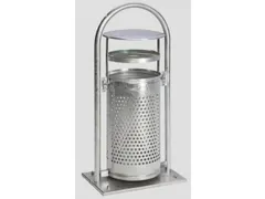 Afvalbak met beugel 65 liter asbakinzet 1080x580x380mm vuurverzinkt