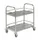 RVS etagewagen,draagverm. 80kg,2etage(s),laadvl. LxB 665x365mm