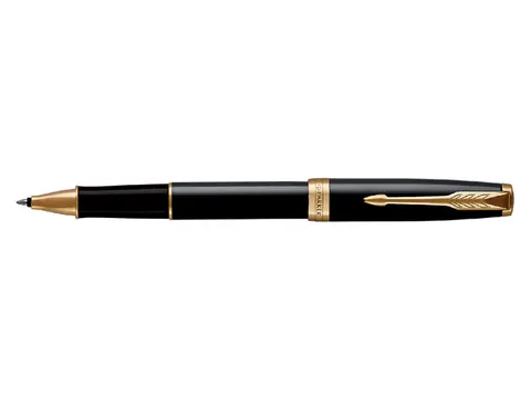 Rollerpen Parker Sonnet Black lacquer GT Fijn