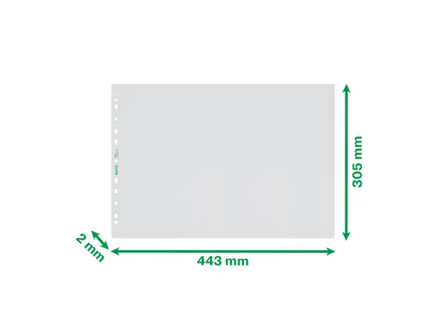 Recycle geperforeerde showtas, A3 landscape