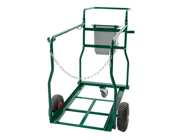 Containerkar voor 2x 120 Liter Container Groen