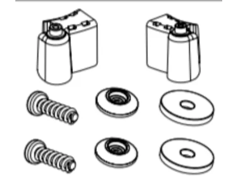 Set stootkappen zuigmond t.b.v. 244 NX