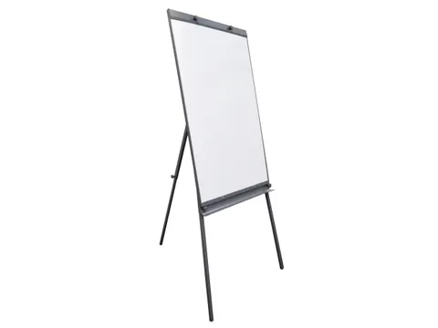 Mobiele Flipover Grijs Met Whiteboard Magnetisch 100x65cm