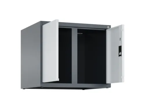 opzetkast,v. locker,2vak.,vak B 300mm,HxBxD 500x600x500mm,vleugeldeur