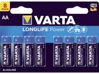 Batterij Varta Longlife Power 8x AA