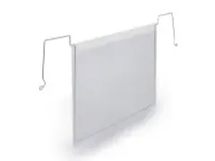 OUTLET Hoes met ophangbeugel A4 liggend formaat PP transparant