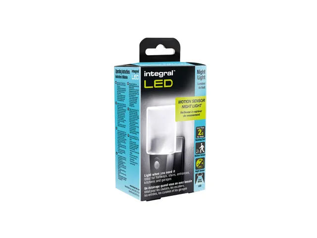 Led nachtlamp Integral 4000K koel wit 0.5W 220V 7lumen sensor