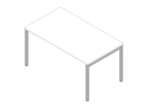 In hoogte verstelbaar bureau,HxBxD 680-760x1400x800mm,blad wit