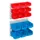 sleufplaat m. bakken,HxBxD 340x385x130mm,15bakken,bakken ROOD/BLAUW