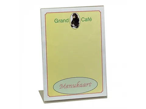Menustandaard A4 acryl. m_voet