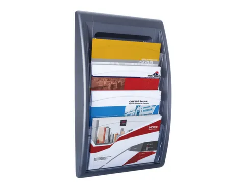 wandfolderhouder,HxBxD 650x395x95mm,v. 4xformaat 240x320mm