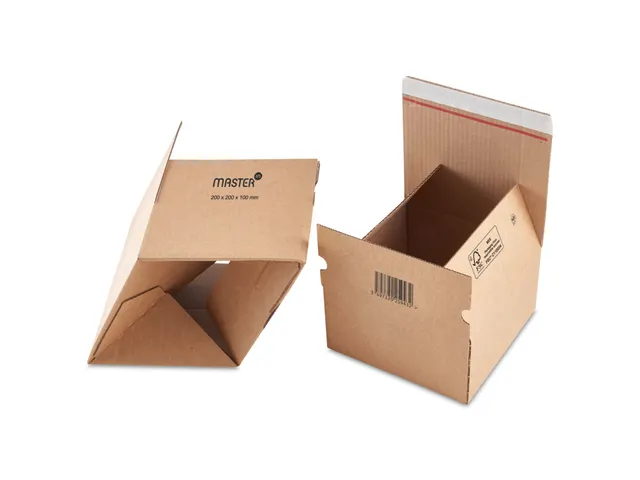 Boîte postale cannelure simple B 390x290x180mm marron 20 pièces